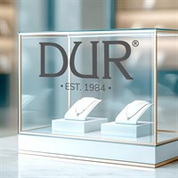 DUR® Logo Aufkleber (Folien Plott) für Schaufenster/Vitrine 37,5 x 17,5 cm