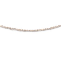 Perlenkette dünn ca. 3 mm Süßwasserperlen 925er Silber, versch. Längen